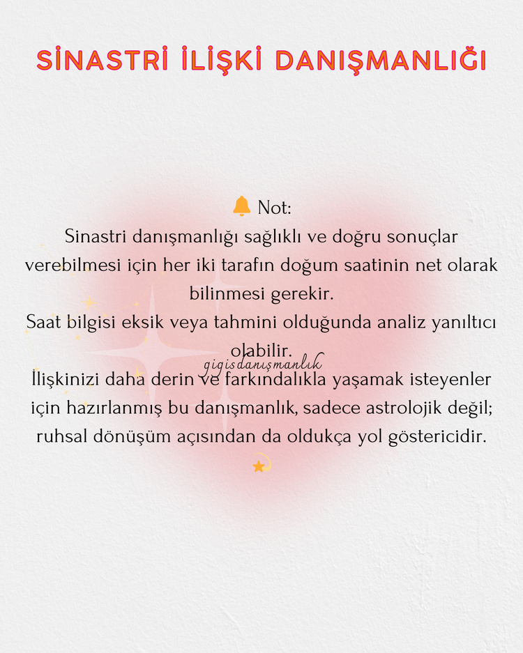 Sinastri Astrolojik İlişki Danışmanlığı