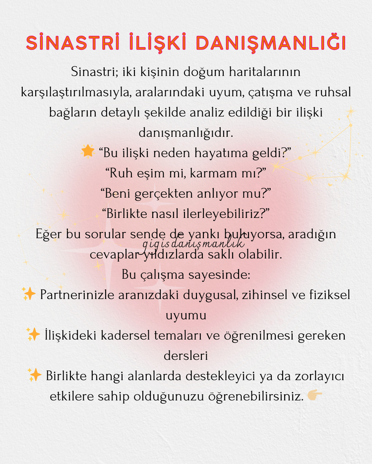 Sinastri Astrolojik İlişki Danışmanlığı