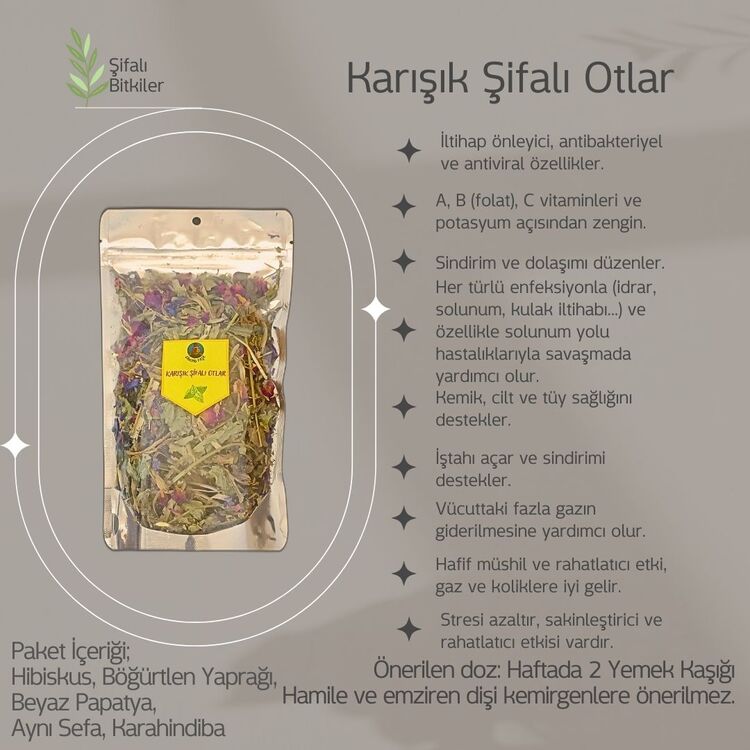 Şifalı Bitkiler - Karışık Şifalı Otlar Paketi (M9)