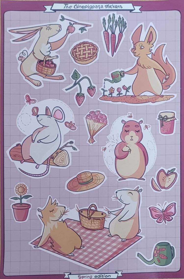 Ginepig Paşa Sticker – Bahar Koleksiyonu