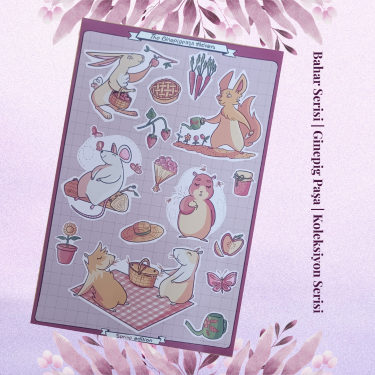 Ginepig Paşa Sticker – Bahar Koleksiyonu