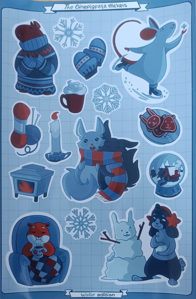 Ginepig Paşa Sticker – Kış Koleksiyonu