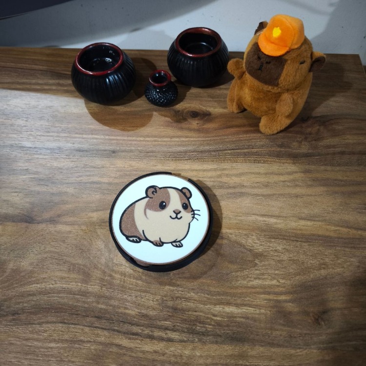 Ginepig Paşa Signature Bardak Altlığı Seti (4’lü + Standlı)