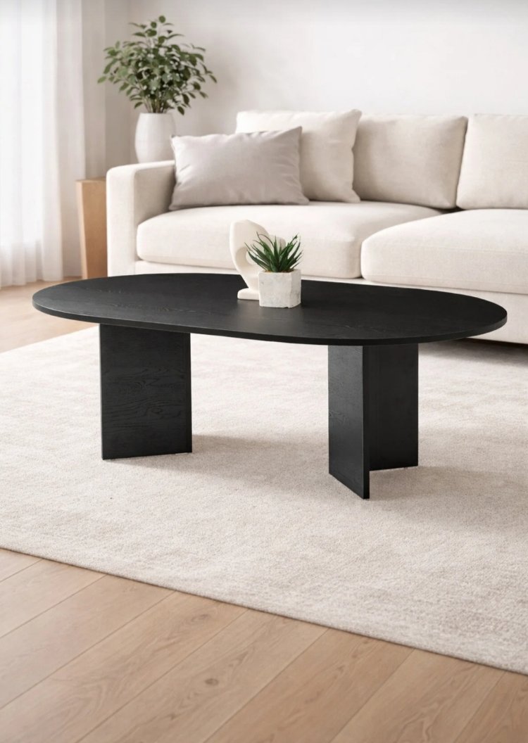 Orta sehpa oval sabit oscar model 80x130 cm