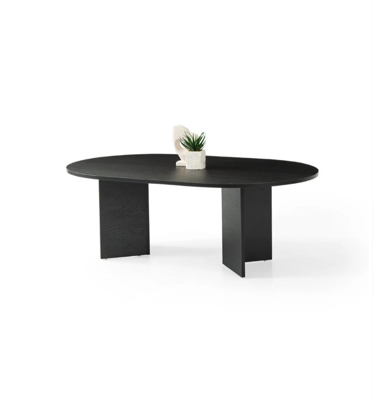 Orta sehpa oval sabit oscar model 80x130 cm