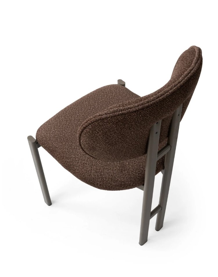 Muriz sandalye Cappuccino Ayak Kahverengi kumaş