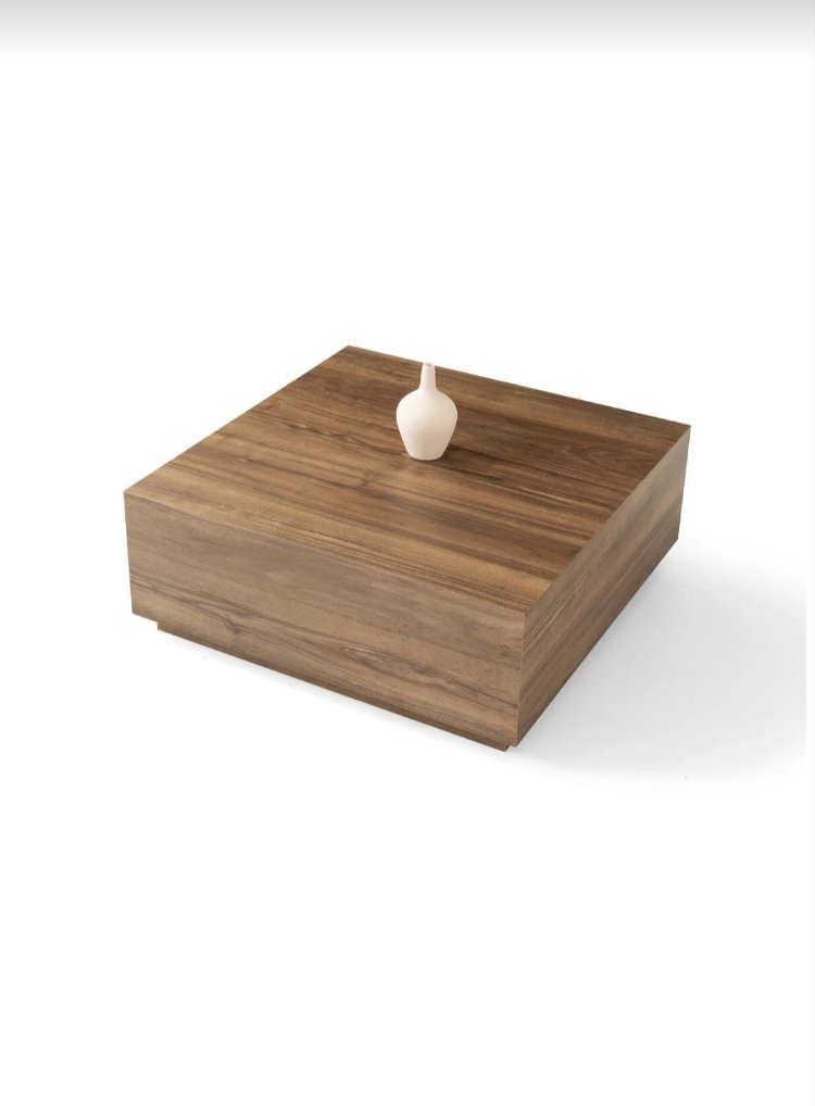 Traverten Orta Sehpa Sabit Lizbon Model 90X90