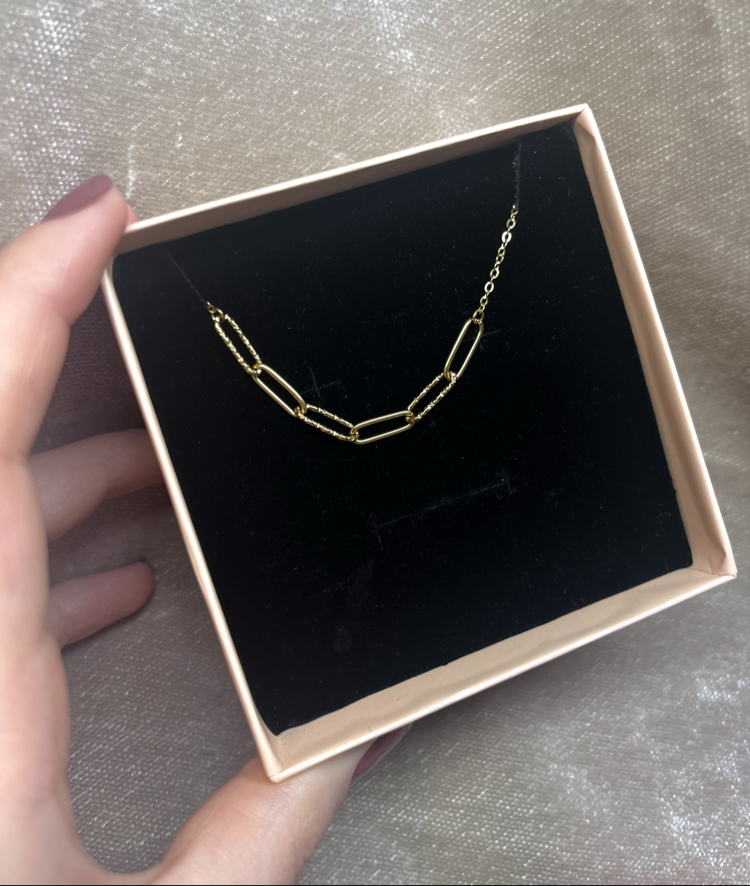 Ataş Zincir Çelik Gold Bileklik