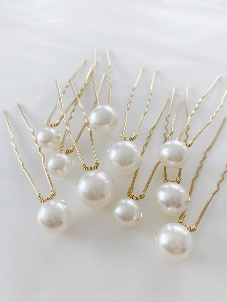 G151 / 10’ lu inci pin set / Gold detaylı pin
