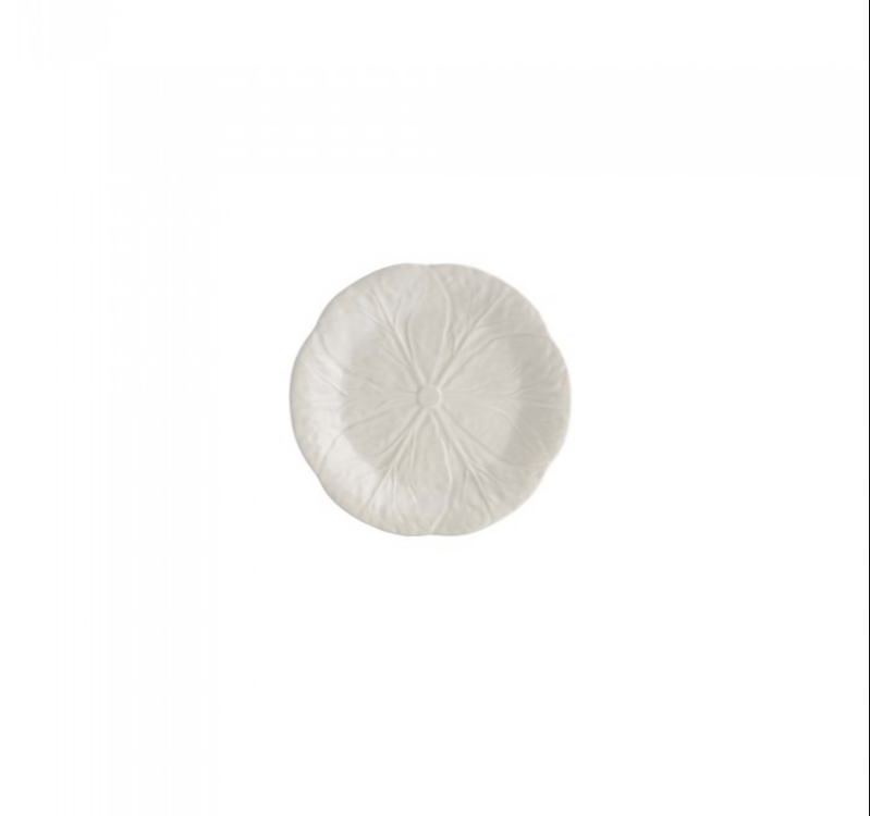 Bordallo Pinheiro Beyaz Lahana Pasta Tabak 19cm