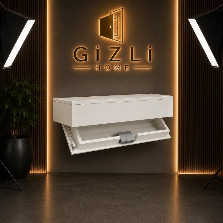 NOVA WALL 01 | NFC Kartlı Gizli Bölmeli Duvar Rafı