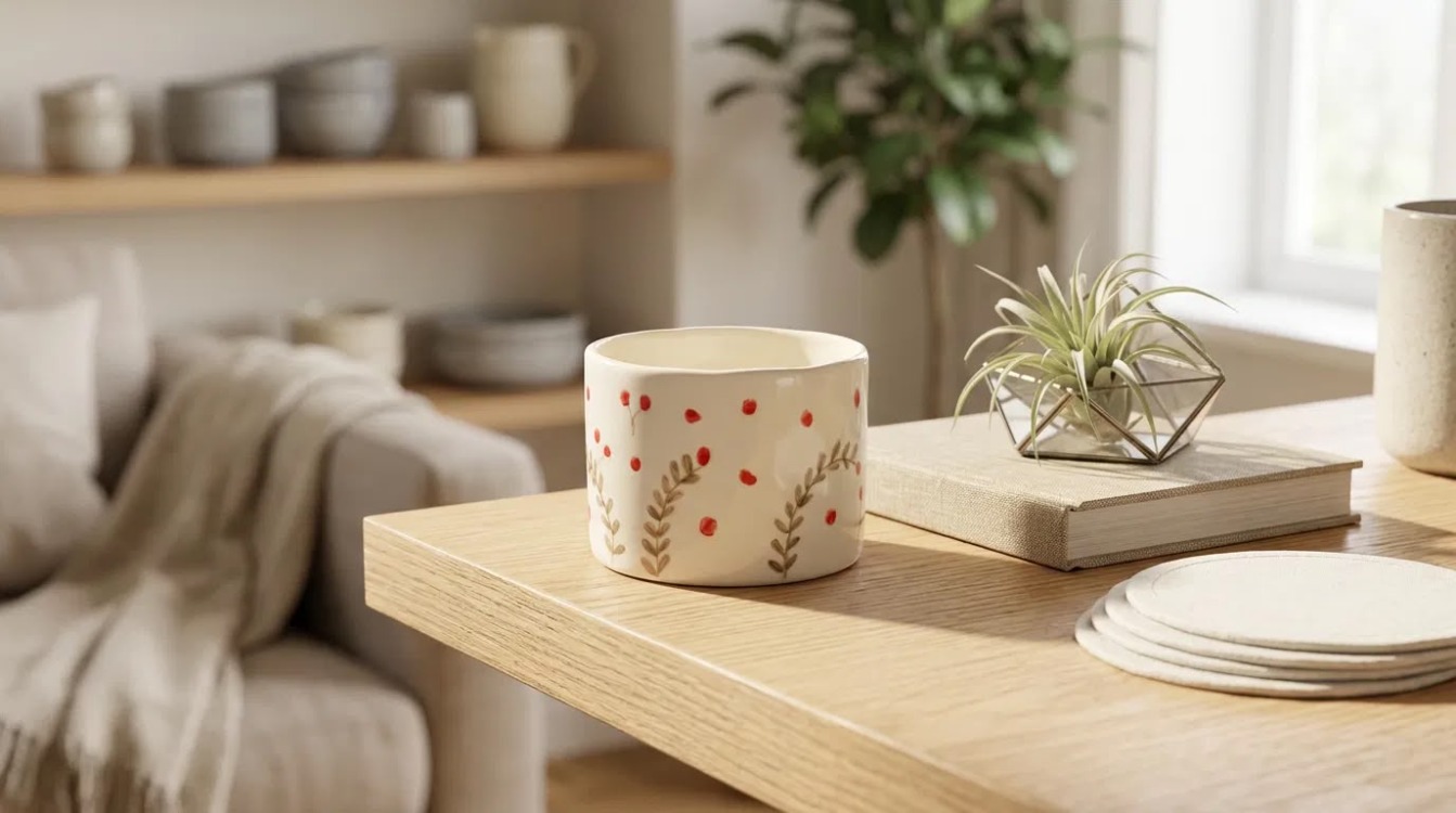 El Boyaması Stoneware Kulpsuz Bardak – 150 ml