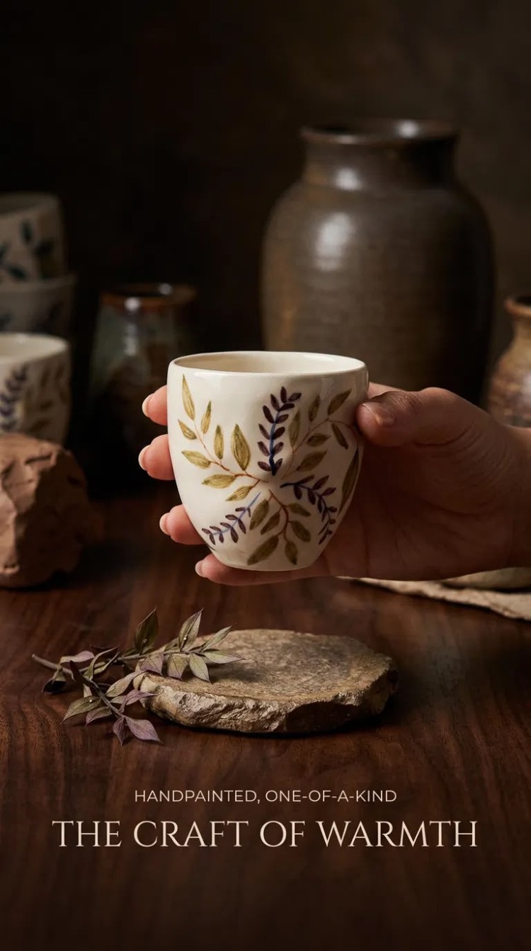 Botanical Stoneware Bardak