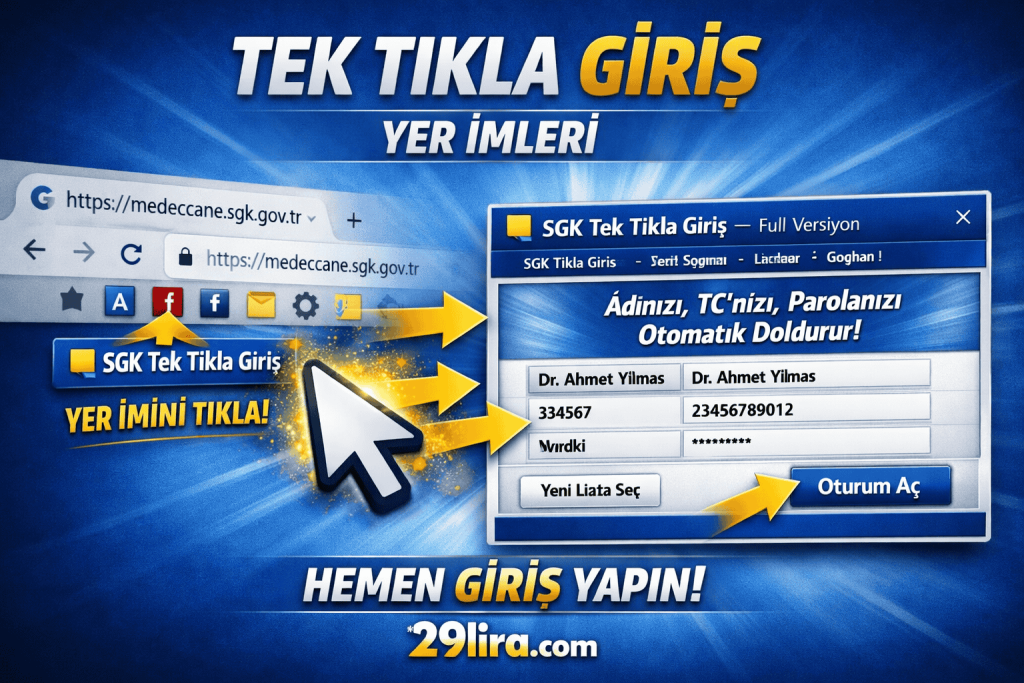 SGK Tek Tıkla Giriş – Hızlı Raporlama ve Bookmarklet Üretim Aracı