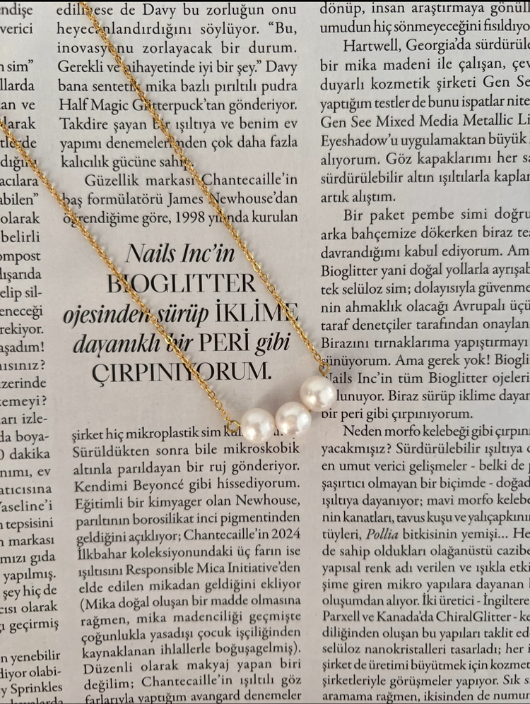 Üç İnci Kolye