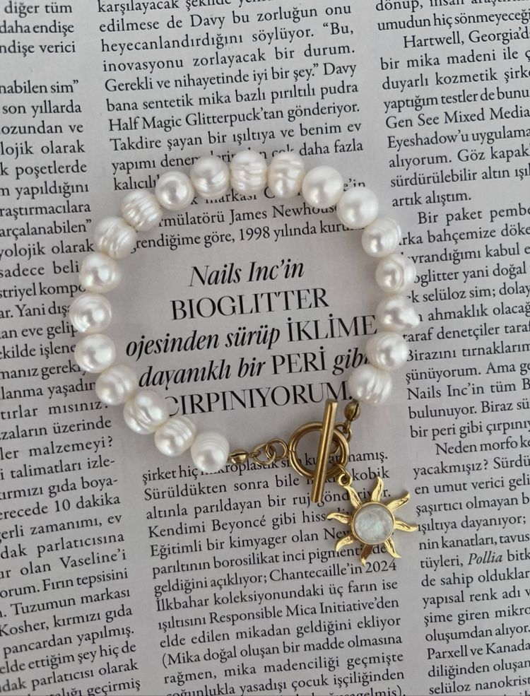 Sedef Güneş İnci Bileklik