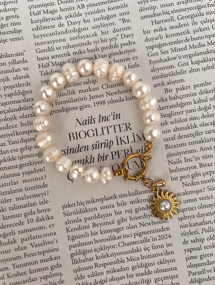 Pearl Sun Gemici Kilit İnci Bileklik