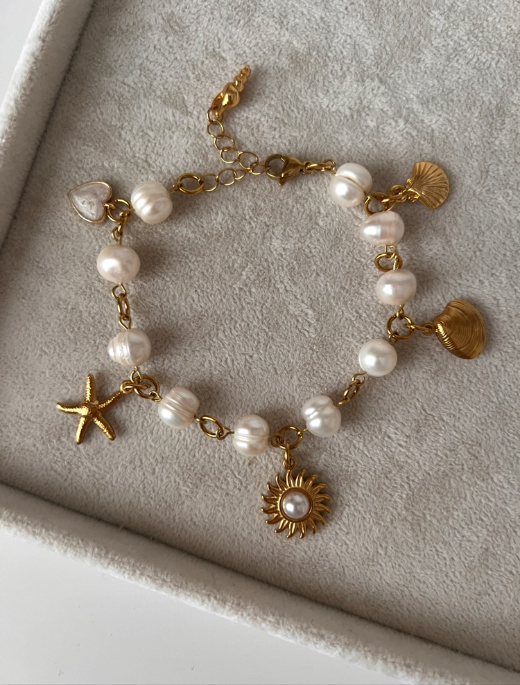 Ocean Pearl Charm İnci Bileklik