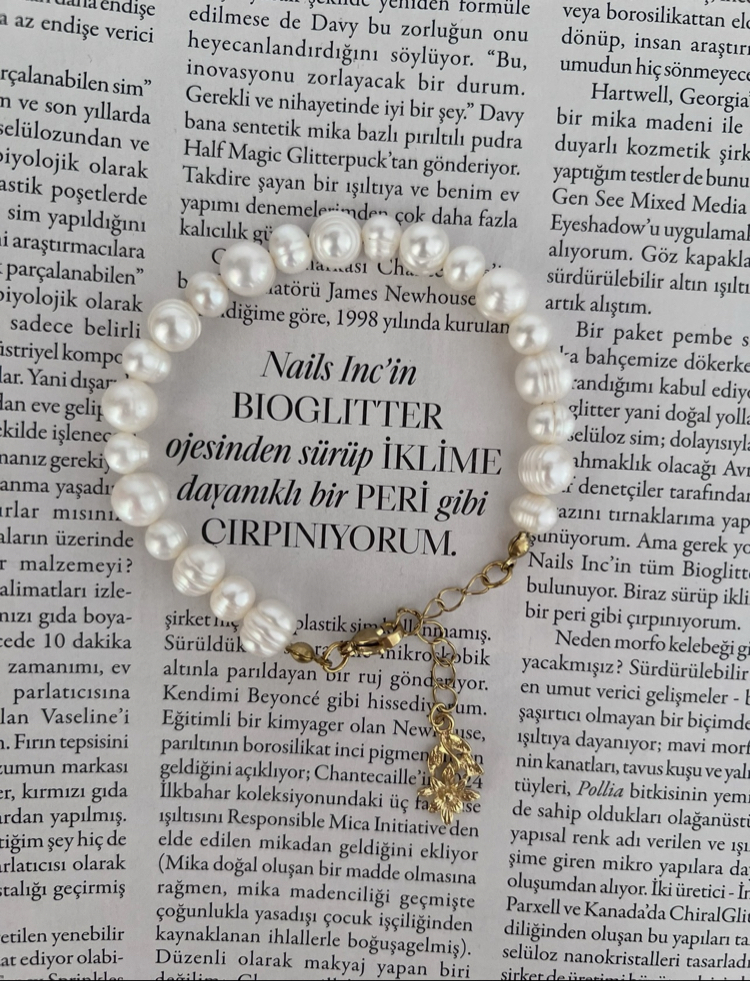 Salkım Çiçek Küçük&Büyük İncili Bileklik