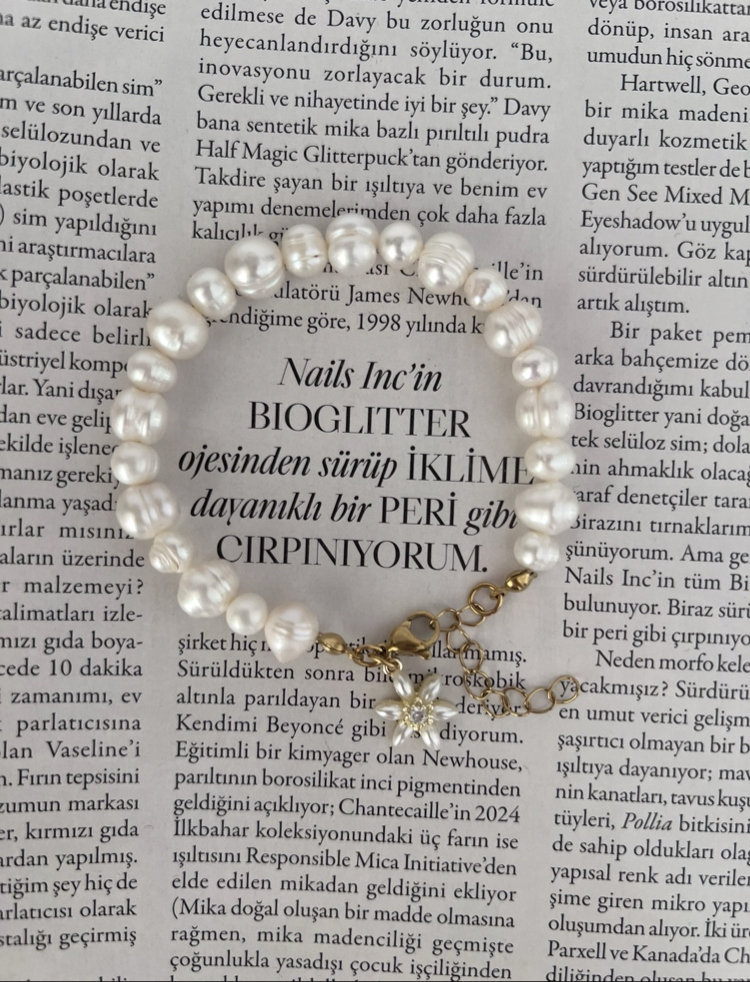 İncili Çiçek Küçük&Büyük Boy İnci Bileklik