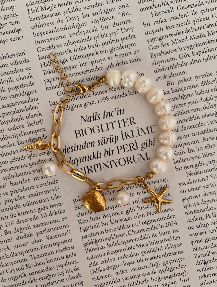 Deniz Yıldızı Charm İnci Bileklik