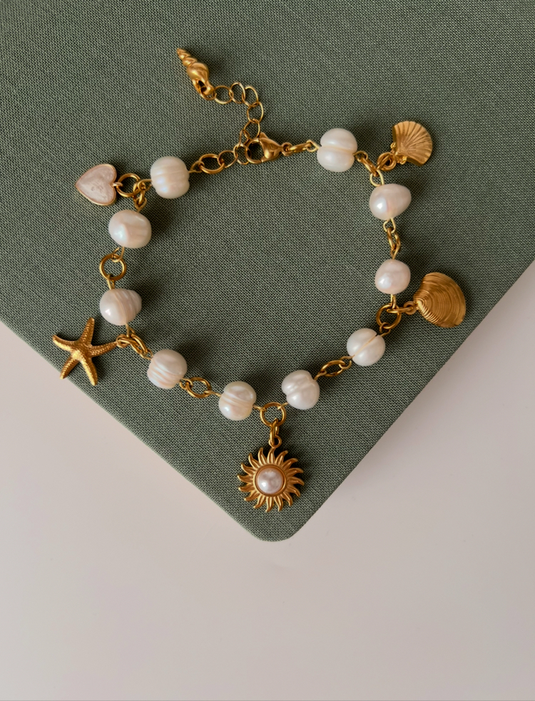 Ocean Pearl Charm İnci Bileklik