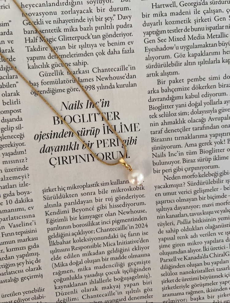 Yılan Zincir İnci Kolye