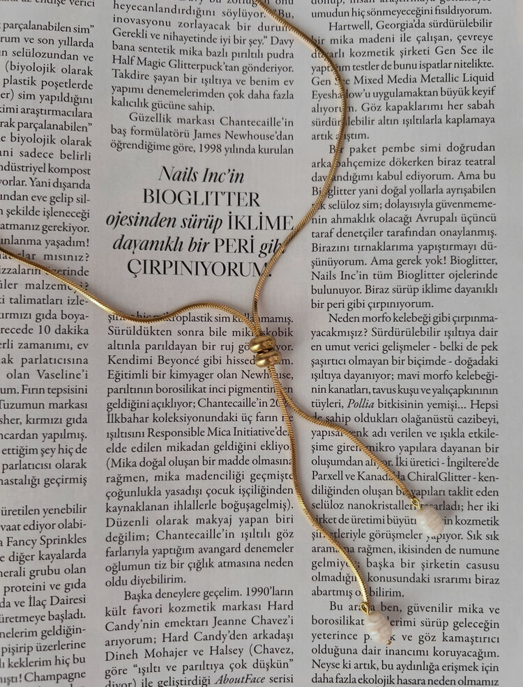 Asansörlü İnci Dekolte Kolye