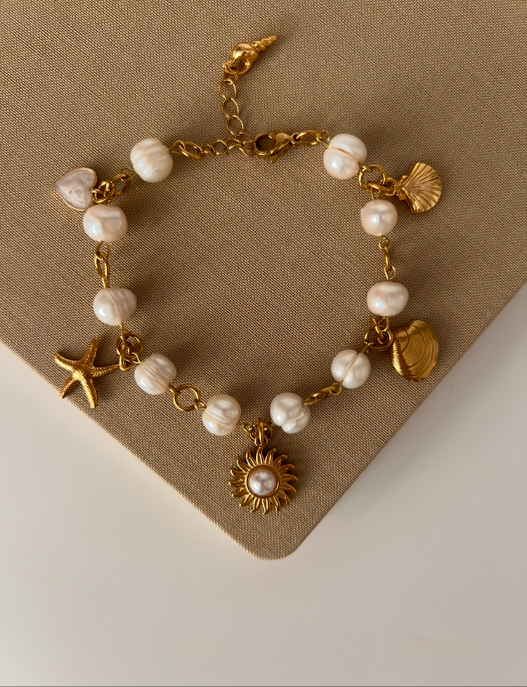 Ocean Pearl Charm İnci Bileklik