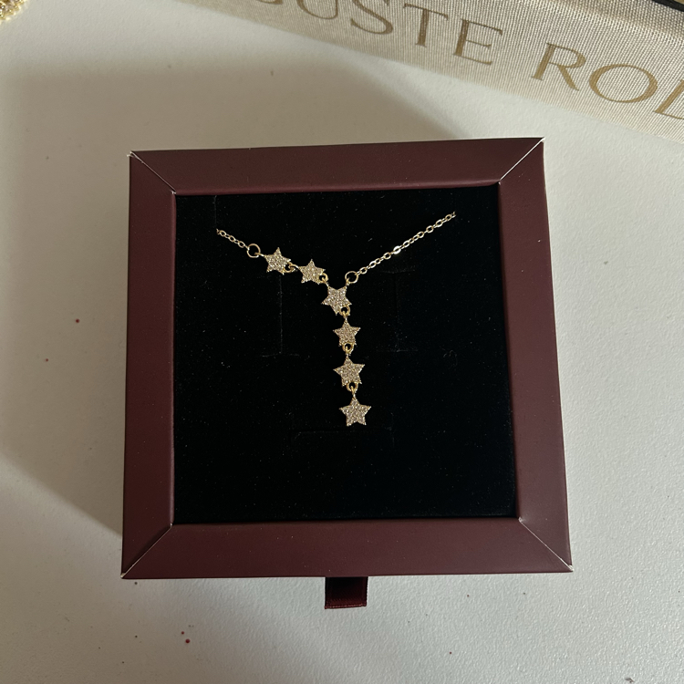 Gold Yıldız Kolye | Çelik 