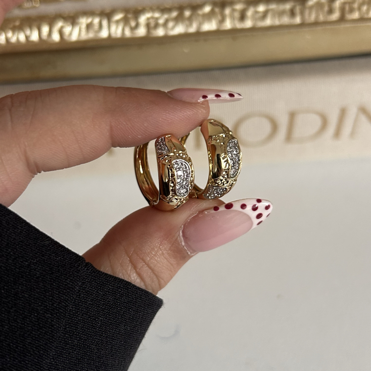 Gold Deri Küpe | Xuping 