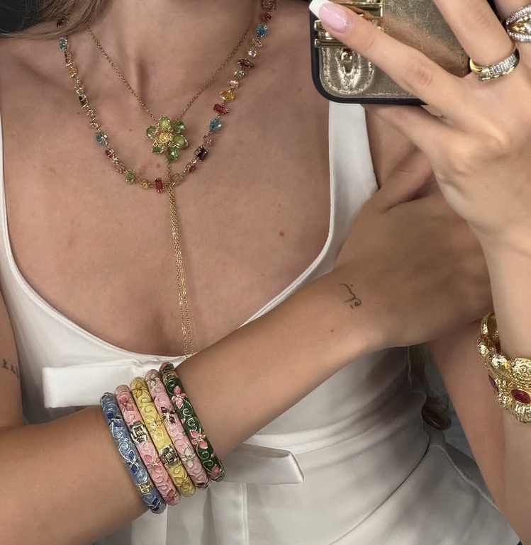 Swarovski Çiçek Kolye