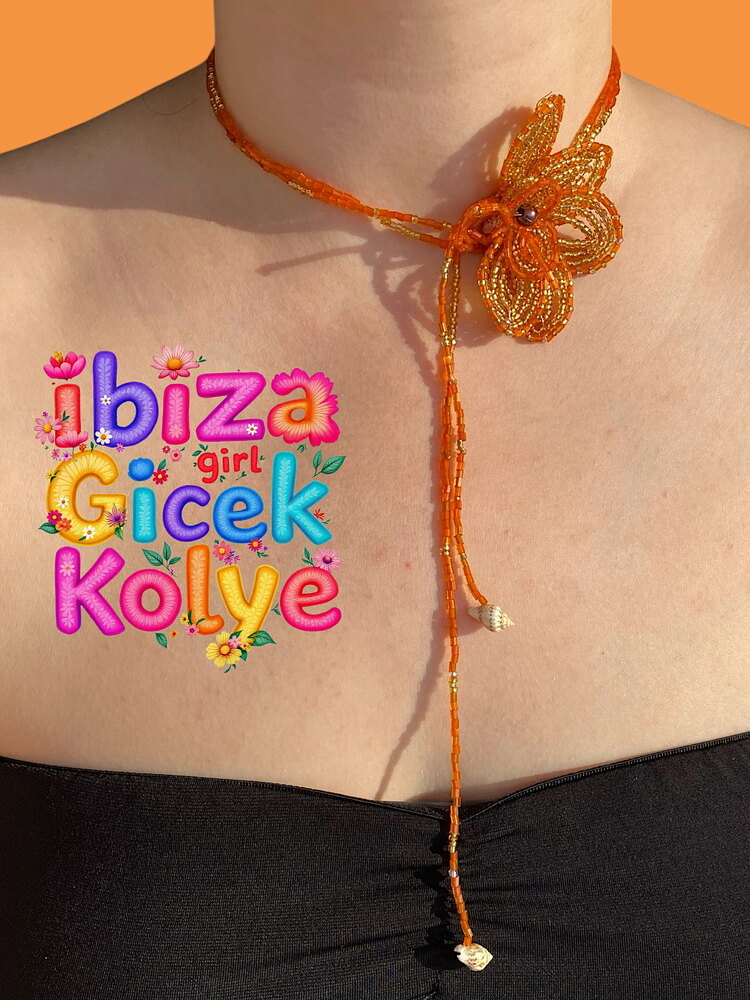İbiza Girl Çiçek kolye | Handmade