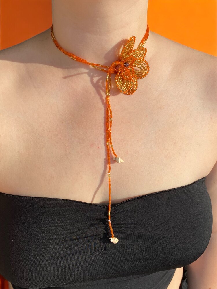 İbiza Girl Çiçek kolye | Handmade