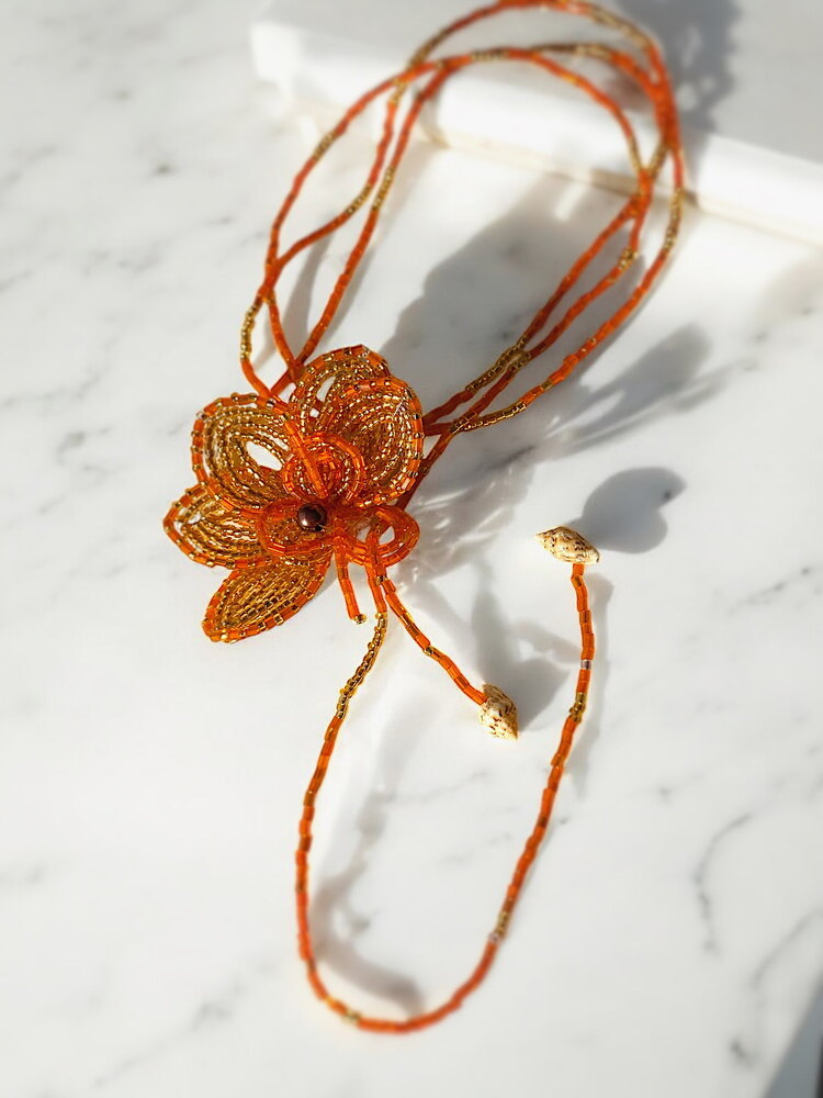 İbiza Girl Çiçek kolye | Handmade