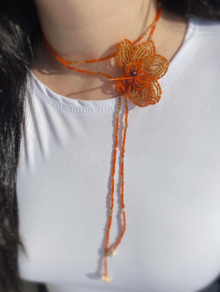 İbiza Girl Çiçek kolye | Handmade