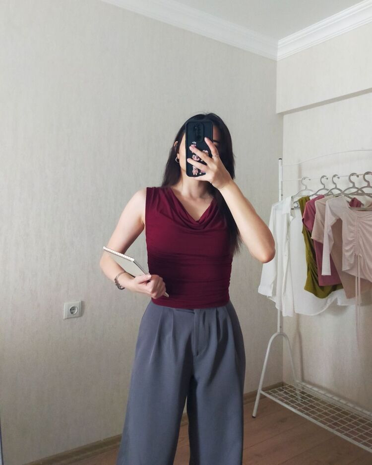 Degaje Bordo Bluz 