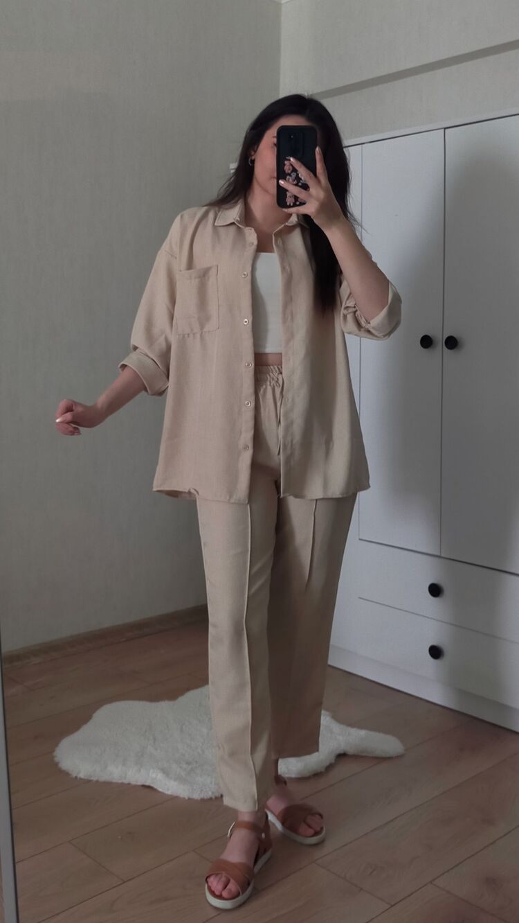 Zara Model Bej Takım 
