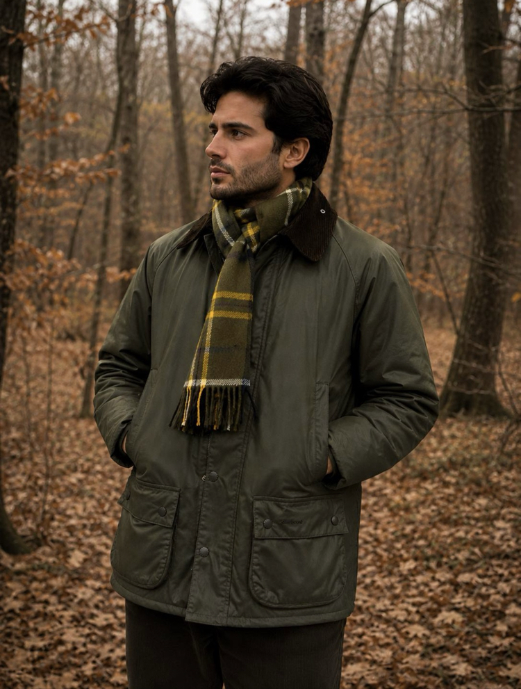 BARBOUR ORİJİNAL YAĞLI DERİ MONT 001