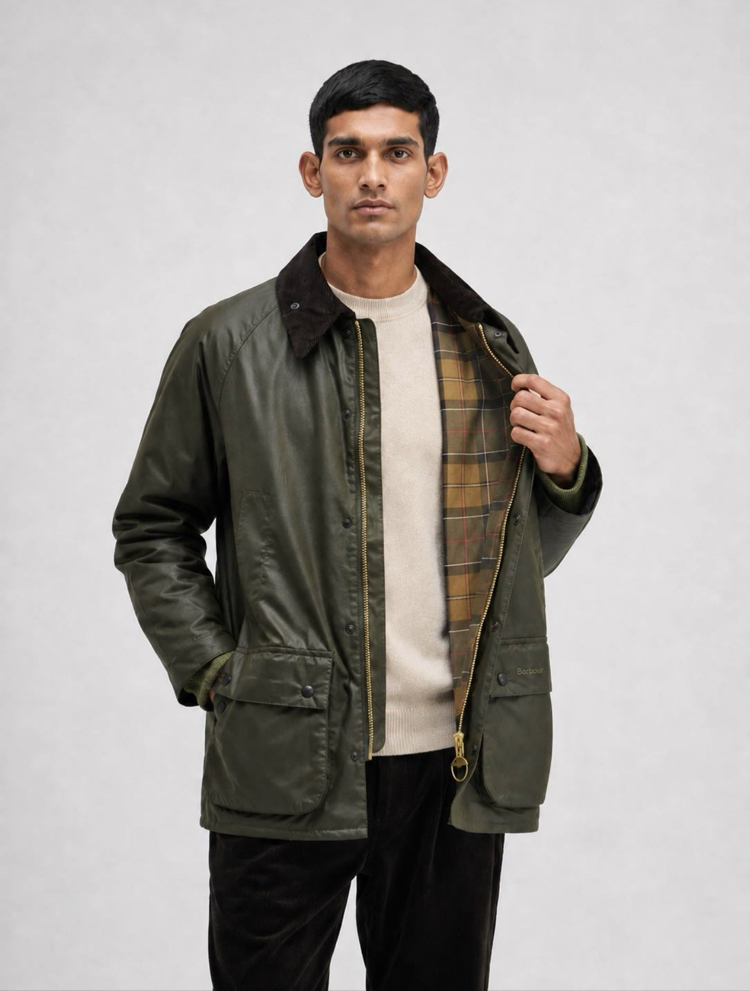 BARBOUR ORİJİNAL YAĞLI DERİ MONT 001