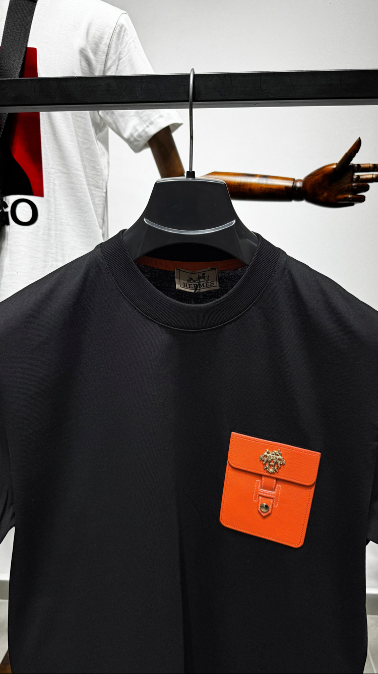 YENI SEZON- HERMES CEP DETAYLI T-SHIRT