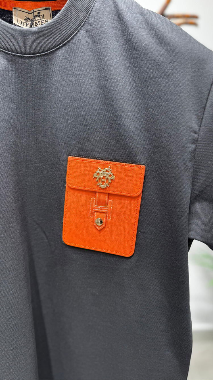 YENI SEZON- HERMES CEP DETAYLI T-SHIRT