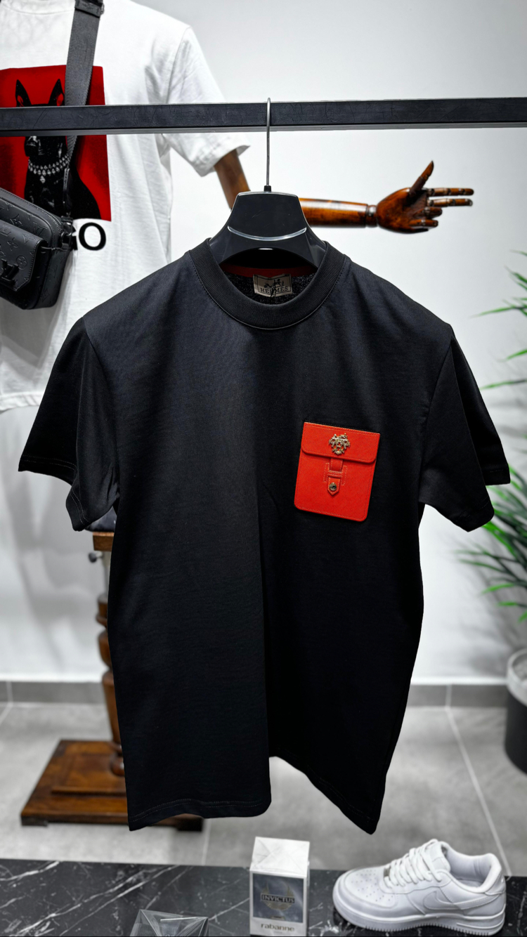 YENI SEZON- HERMES CEP DETAYLI T-SHIRT