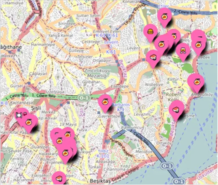 Cool Girl Istanbul Foodie Map ️