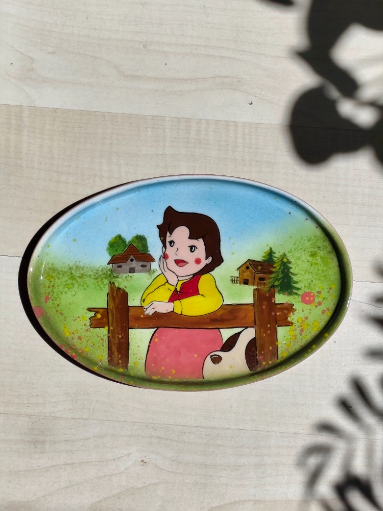 Heidi El Boyaması Dekoratif Seramik Tabak