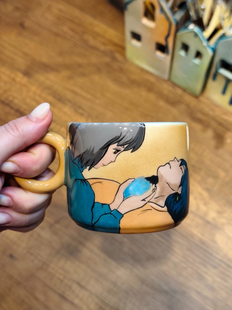 Yürüyen Şato (Howl's Moving Castle) El Yapımı Seramik Kupa