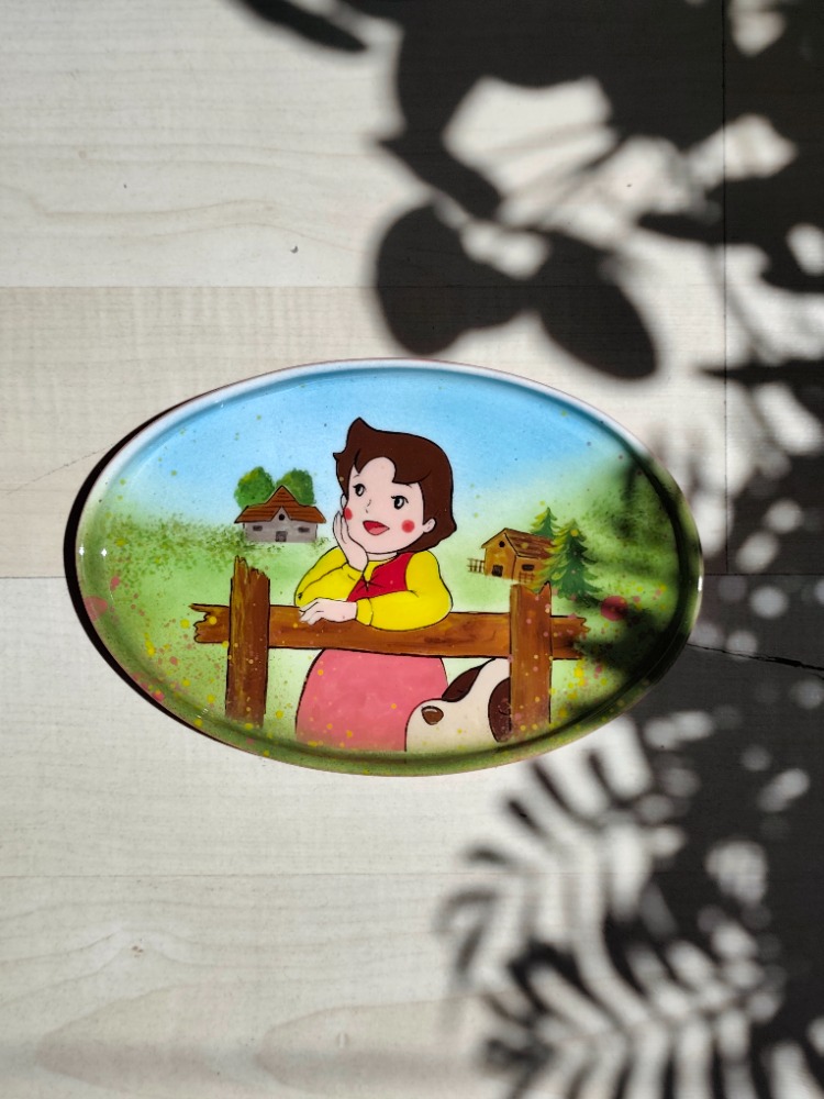 Heidi El Boyaması Dekoratif Seramik Tabak