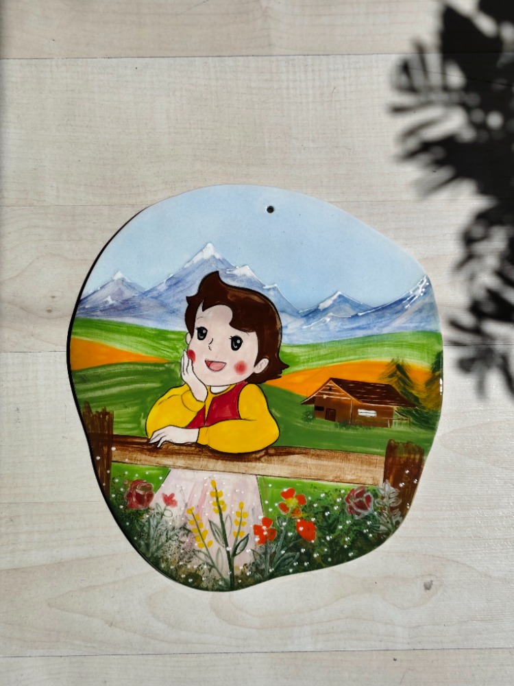 Heidi'nin Hayal Bahçesi – El Yapımı Seramik Duvar Panosu
