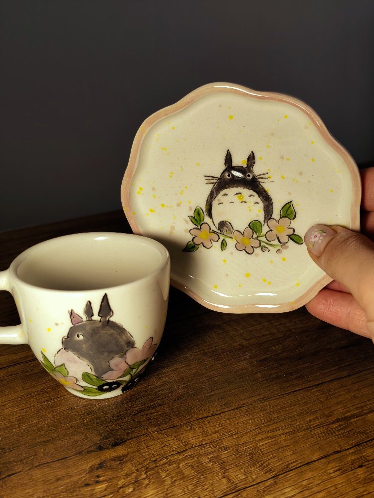 Totoro Temalı Türk Kahvesi Takımı