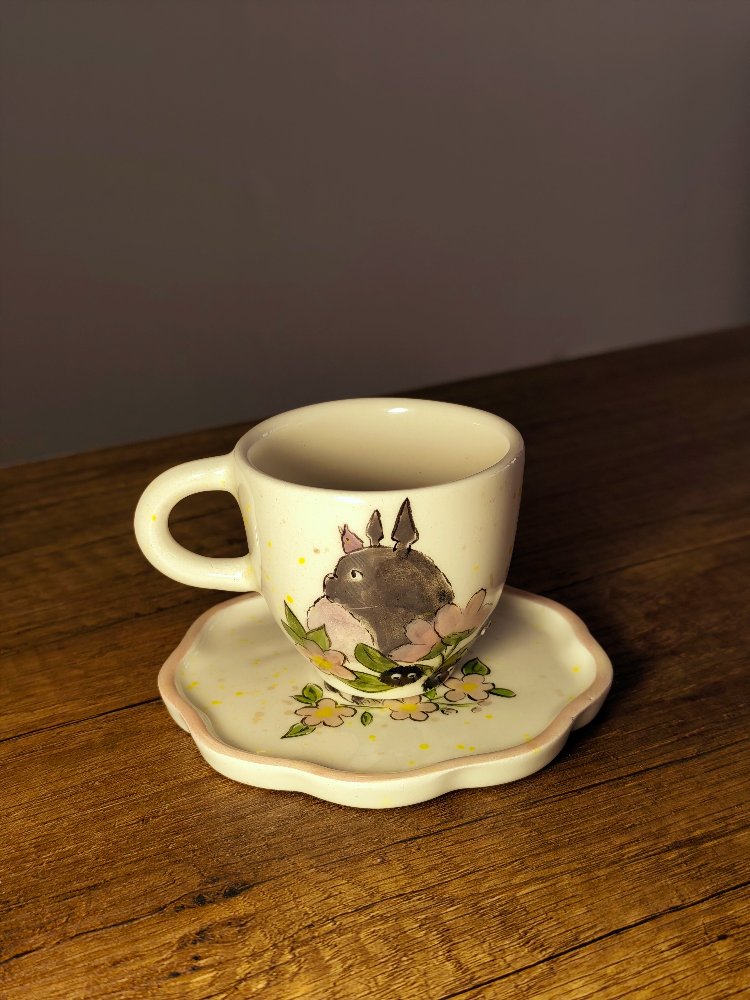 Totoro Temalı Türk Kahvesi Takımı